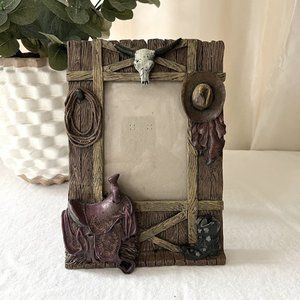 Cowboy theme picture frame 4x6"